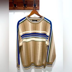 AHLUWALIA.. Men's Ombre Merino Knit Jumper, Size Medium. 100% merino wool